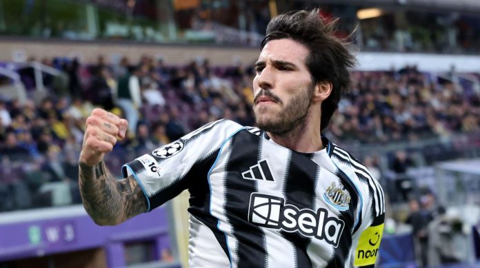 Sandro Tonali pemain Newcastle United Sandro Tonali pemain Newcastle United