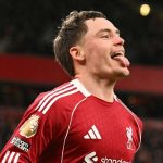 Florian Wirtz Akui Sempat Yakin Offside Sebelum Gol Kontroversial Disahkan VAR Selebrasi Florian Wirtz di laga Fulham vs Liverpool