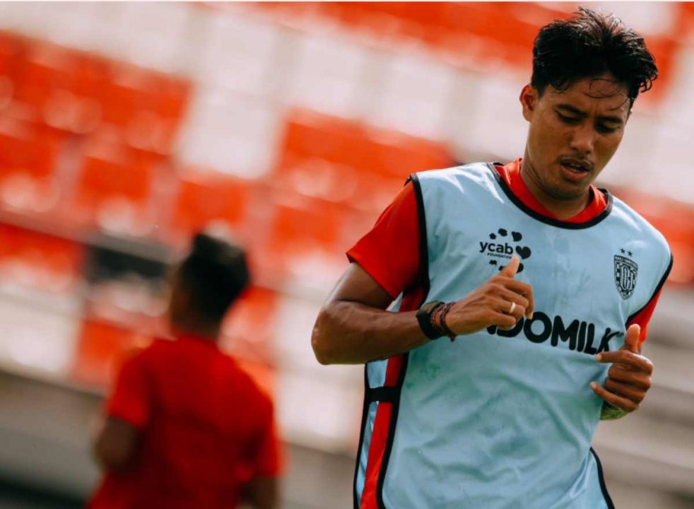 Sesi latihan Bali United jelang menjamu Semen Padang di pekan ke-18