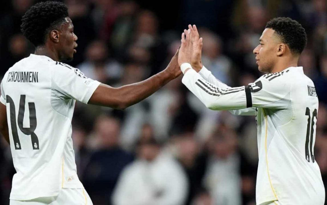 Tchouameni dan Mbappe di Sebuah Laga Real Madrid