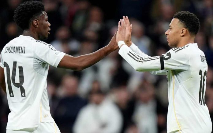 Tchouameni dan Mbappe di Sebuah Laga Real Madrid