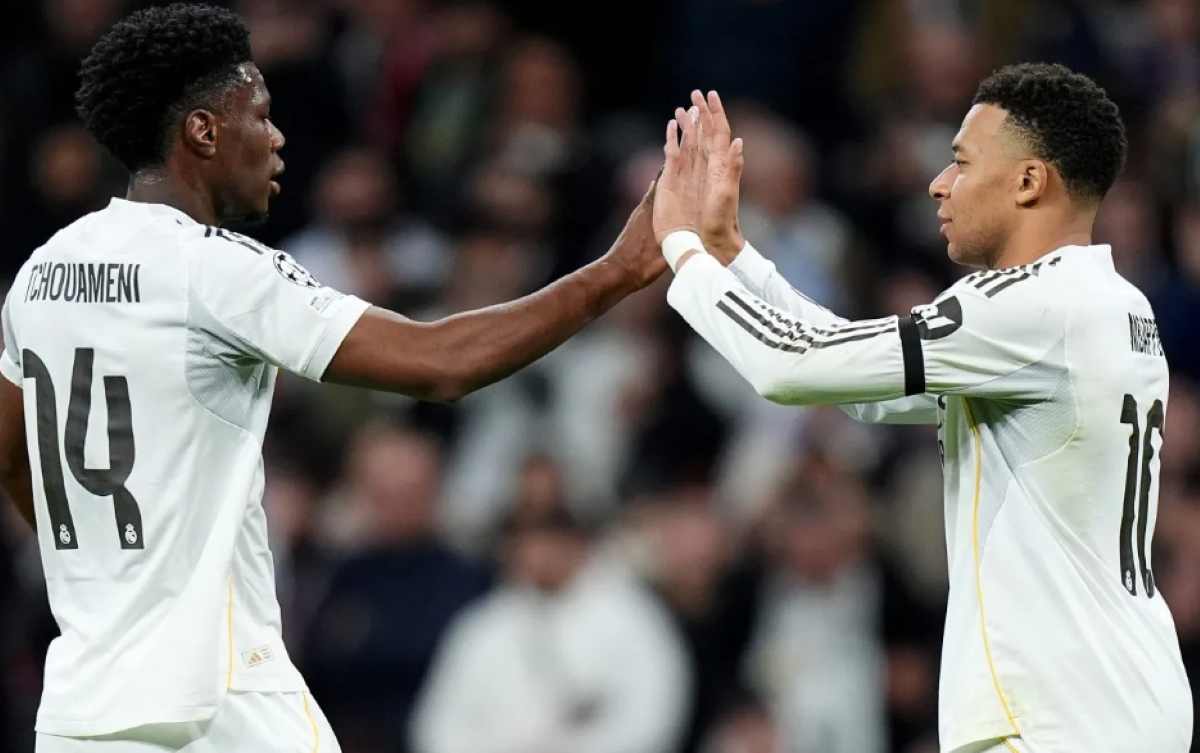 Tchouameni dan Mbappe di Sebuah Laga Real Madrid Tchouameni dan Mbappe di Sebuah Laga Real Madrid