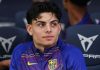 Xavi Espart di Bench Barcelona dalam Sebuah Laga