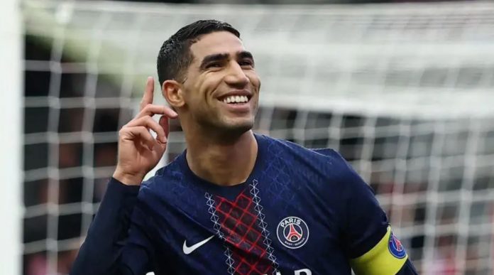 Achraf Hakimi pemain PSG Achraf Hakimi pemain PSG