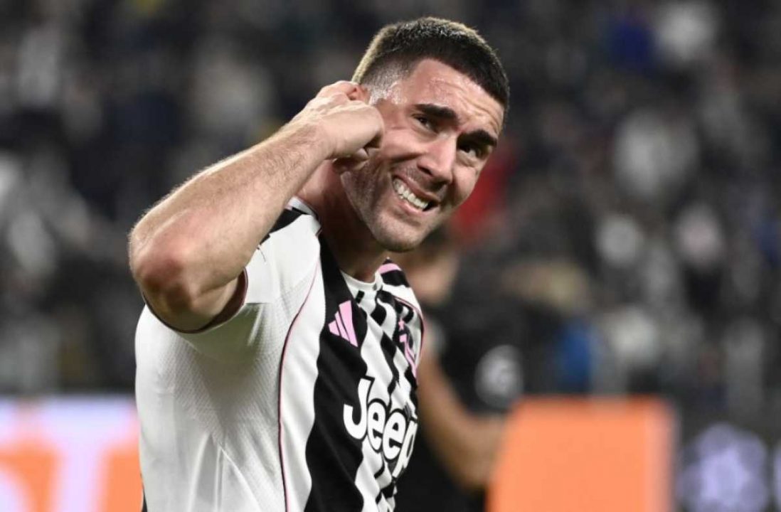 Dusan Vlahovic dalam sebuah aksinya untuk Juventus