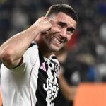 Dusan Vlahovic dalam sebuah aksinya untuk Juventus