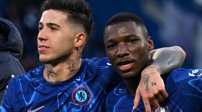Enzo Fernandez dan Moises Caicedo pemain Chelsea Enzo Fernandez dan Moises Caicedo pemain Chelsea