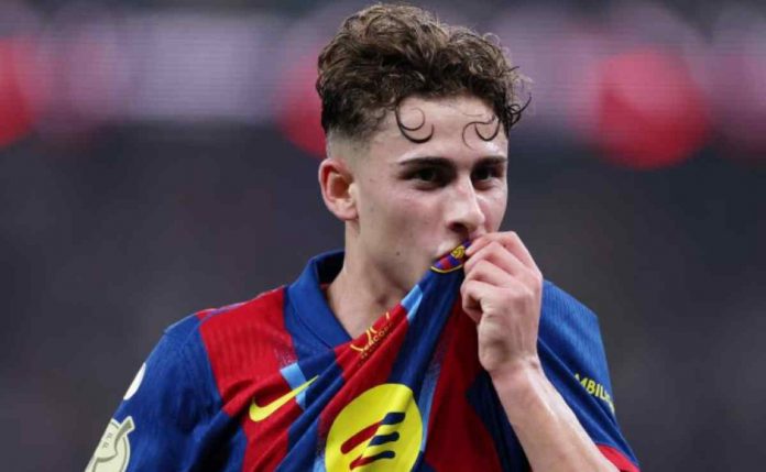Fermin Lopez Usai Mencetak Gol untuk Barcelona Fermin Lopez Usai Mencetak Gol untuk Barcelona