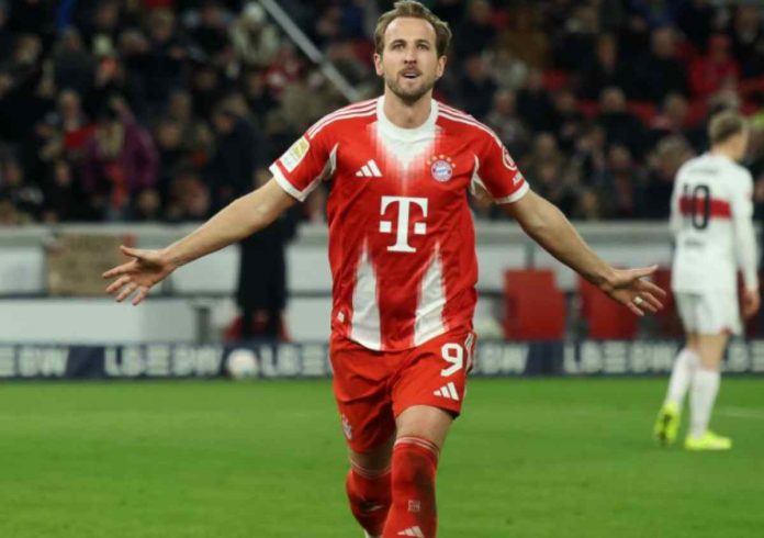 Harry Kane dalam sebuah aksinya di Bayern Munchen Harry Kane dalam sebuah aksinya di Bayern Munchen