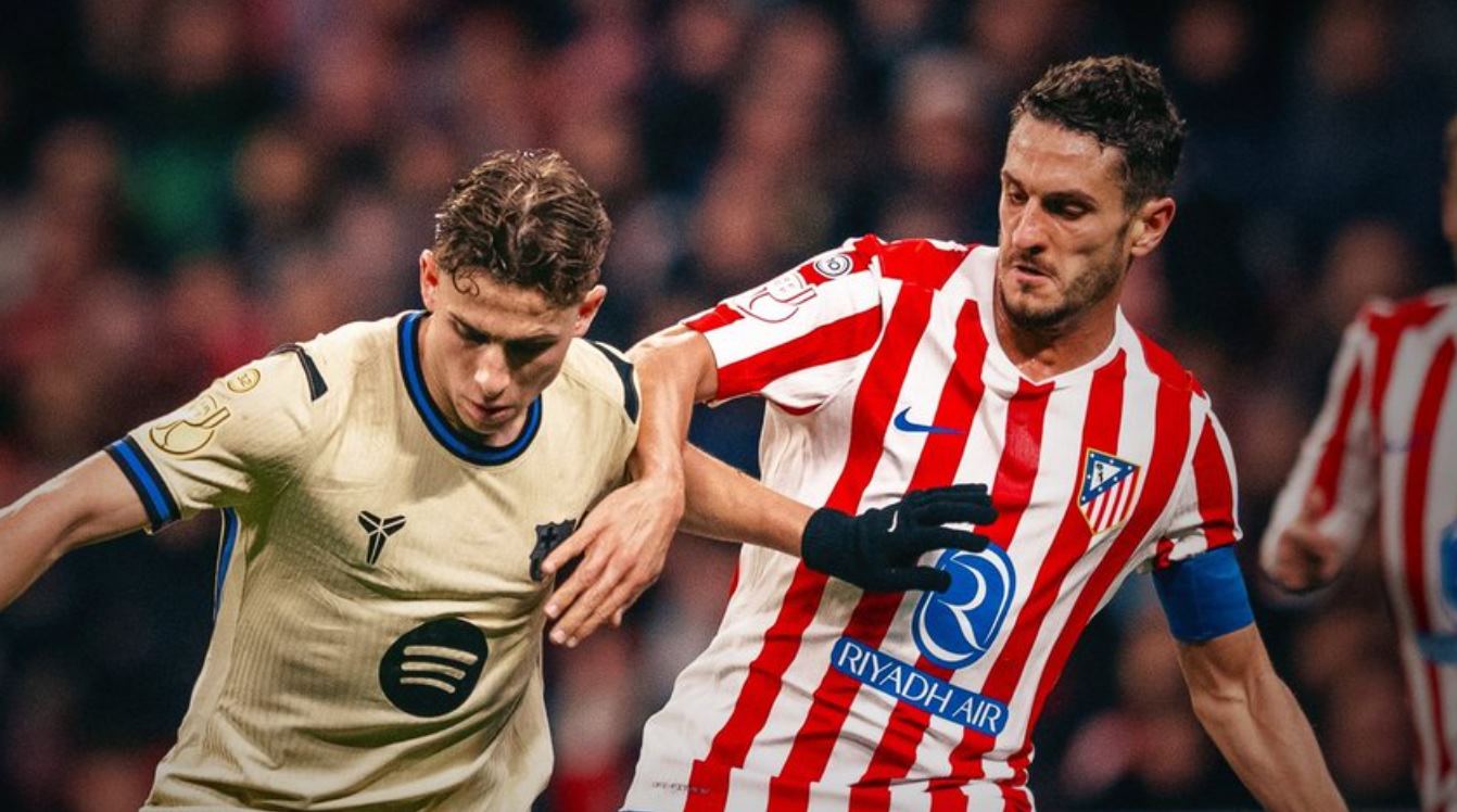 Hasil Atletico Madrid vs Barcelona skor 4-0 - Leg 1 Semifinal Copa del Rey