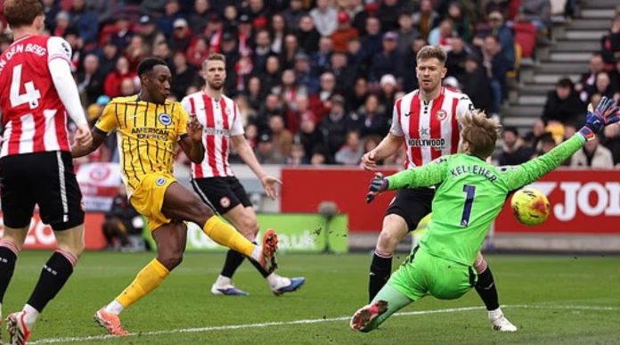 Hasil Brentford vs Brighton skor 0-2