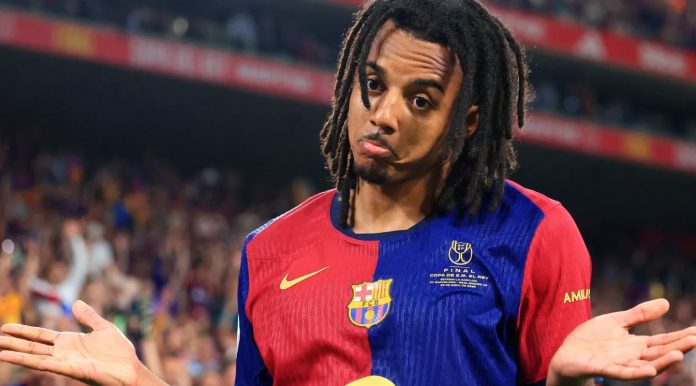 Jules Kounde pemain Barcelona Jules Kounde pemain Barcelona