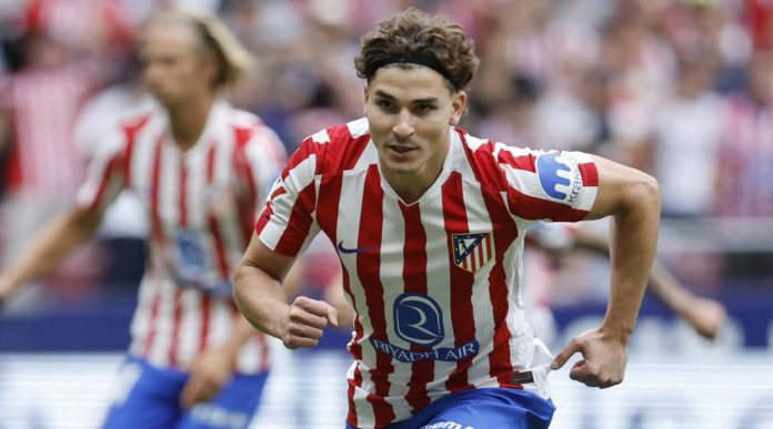 Julian Alvarez pemain Atletico Madrid Julian Alvarez pemain Atletico Madrid