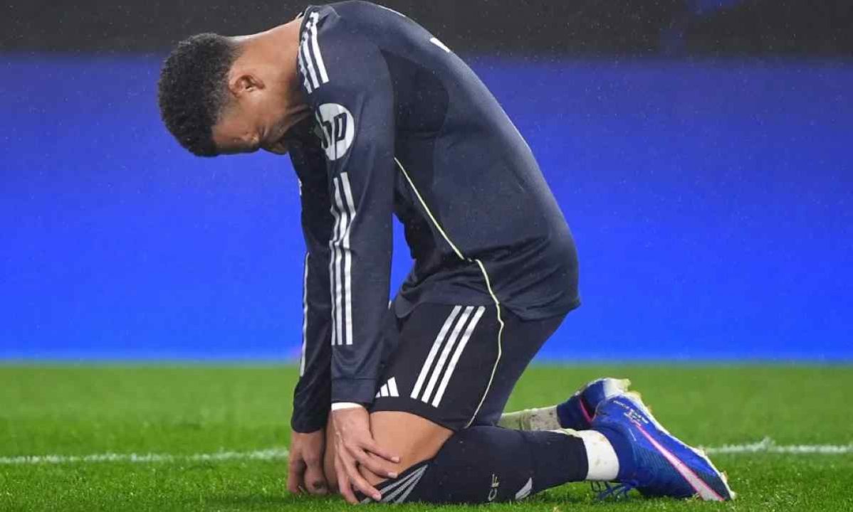 Kylian Mbappe dalam sebuah laga Real Madrid