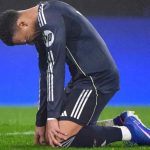 Kylian Mbappe dalam sebuah laga Real Madrid