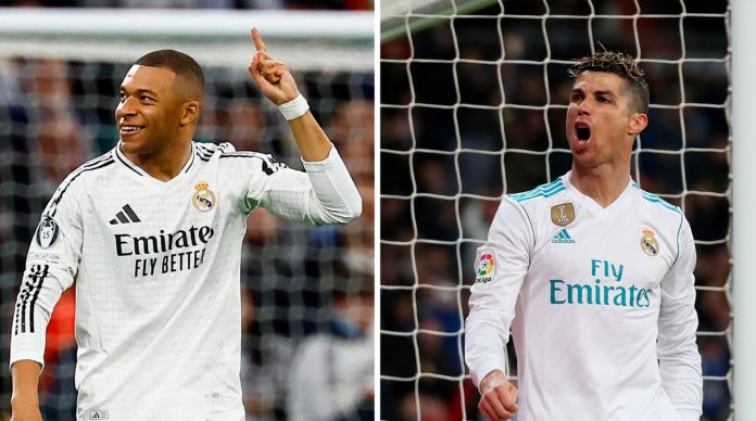 Perbandingan Statistik Kylian Mbappe dan Cristiano Ronaldo di Real Madrid Setelah 90 Laga Perbandingan Statistik Kylian Mbappe dan Cristiano Ronaldo di Real Madrid Setelah 90 Laga