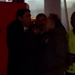 Presiden Benfica Rui Costa saat ribut dengan staf Real Madrid