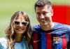 Robert Lewandowski dan istrinya