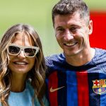 Robert Lewandowski dan istrinya