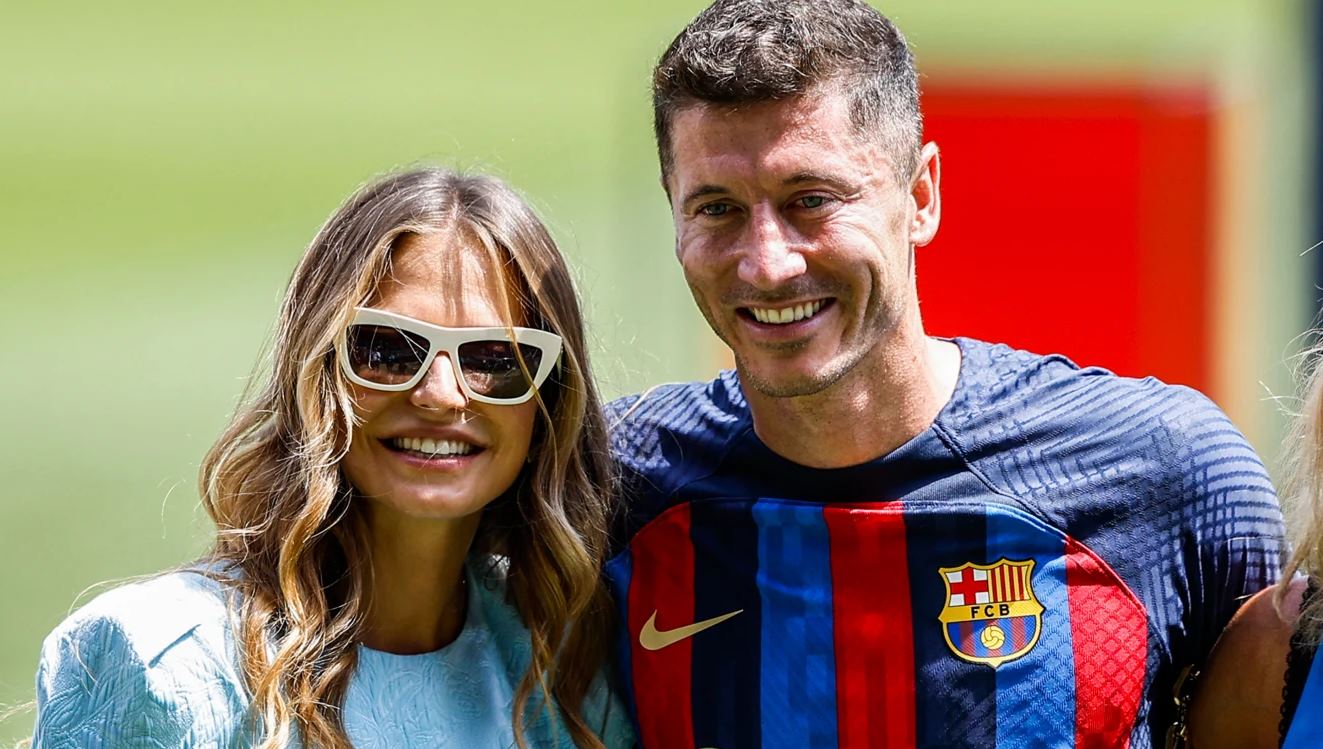 Robert Lewandowski dan istrinya Robert Lewandowski dan istrinya