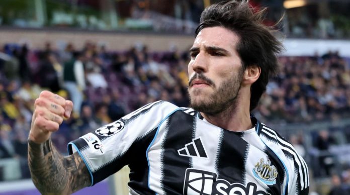 Sandro Tonali pemain Newcastle United Sandro Tonali pemain Newcastle United