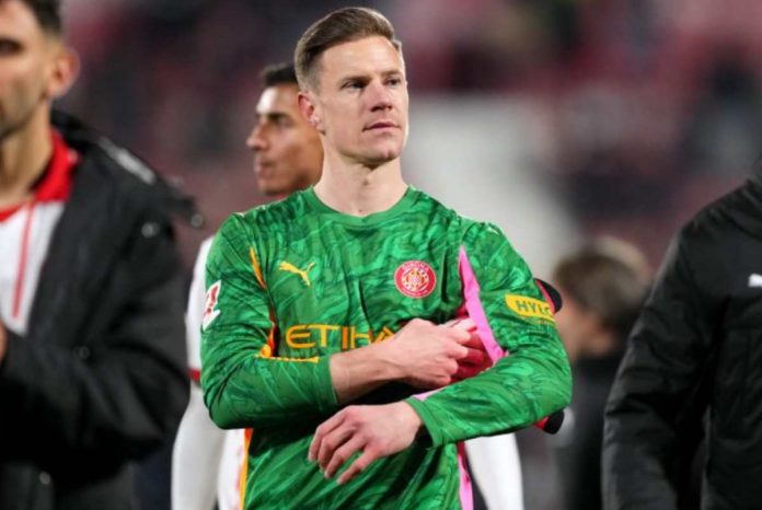 Ter Stegen Saat Tampil untuk Klub Barunya Girona Ter Stegen Saat Tampil untuk Klub Barunya Girona