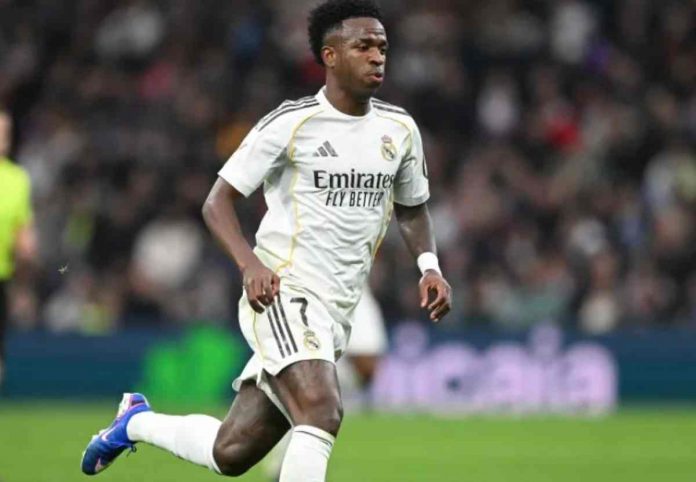 Vinicius dalam sebuah aksinya untuk Real Madrid