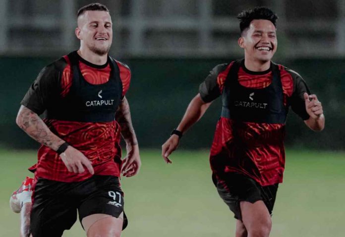 Witan Sulaeman dalam sesi latihan jelang Persija vs PSM