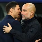 Xabi Alonso dan pelatih Manchester City Pep Guardiola