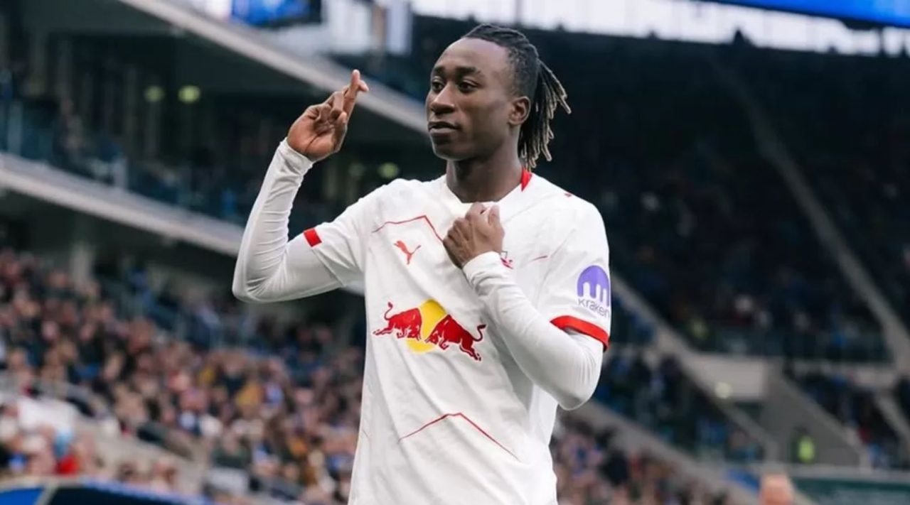 Yan Diomande pemain RB Leipzig incaran Liverpool