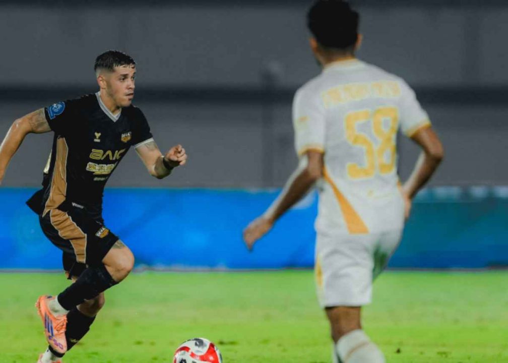 Alexis Messidoro saat Dewa United Menjamu Bhayangkara FC di Pekan ke-23