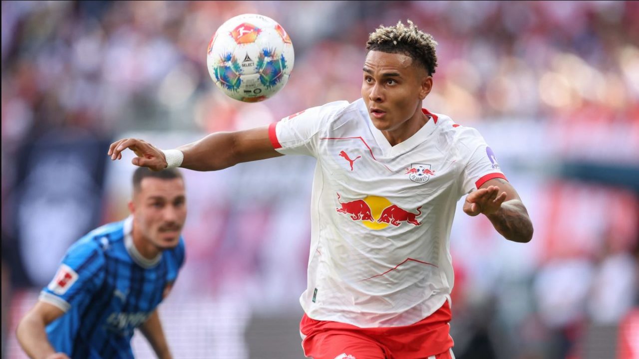 Antonio Nusa pemain RB Leipzig