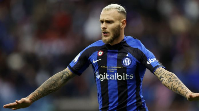 Federico Dimarco pemain Inter Milan Federico Dimarco pemain Inter Milan
