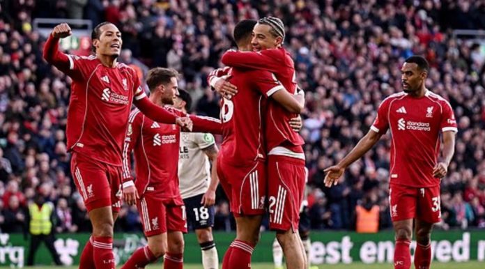 Hasil Liverpool vs West Ham United skor akhir 5-2