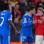 Momen saat pemain Benfica menghina Vinicius Junior dengan kata-kata rasis di ajang Liga Champions 2026