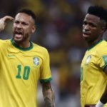 Neymar dan Vinicius Junior pemain Timnas Brasil