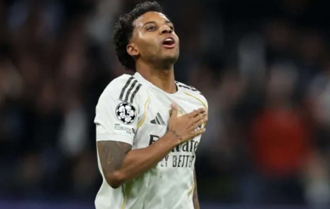Rodrygo dalam sebuah aksinya untuk Real Madrid