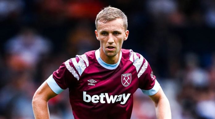 Tomas Soucek pemain West Ham United Tomas Soucek pemain West Ham United