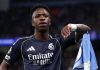 Vinicius Junior di laga antara Manchester City vs Real Madrid di Liga Champions 2026
