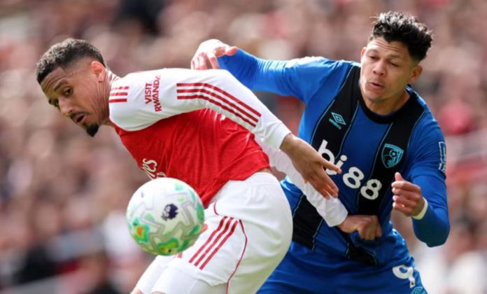 Hasil Arsenal vs Bournemouth skor 1-2