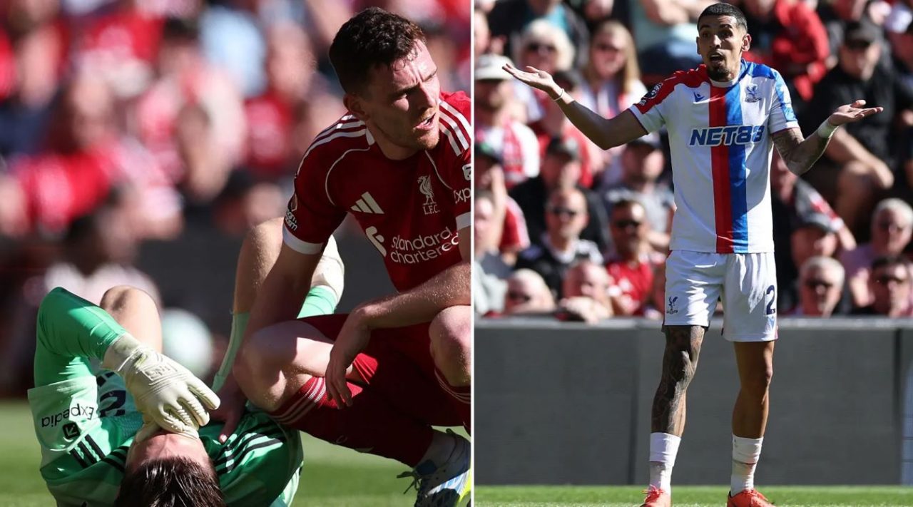 Gol kontroversial Daniel Munoz saat kiper Liverpool cedera