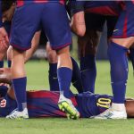 Lamine Yamal tampak kesakitan saat laga melawan Celta