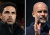 Mikel Arteta dan Pep Guardiola