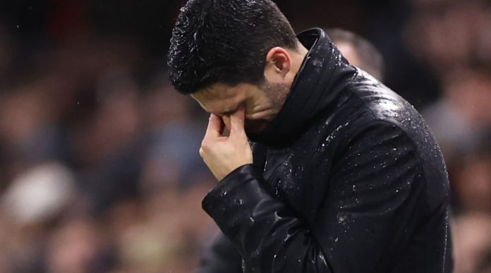 Mikel Arteta pusing jelang laga melawan Manchester City