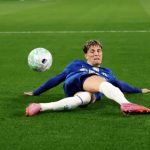 Momen saat Alejandro Garnacho jatuh di laga Chelsea vs Manchester United