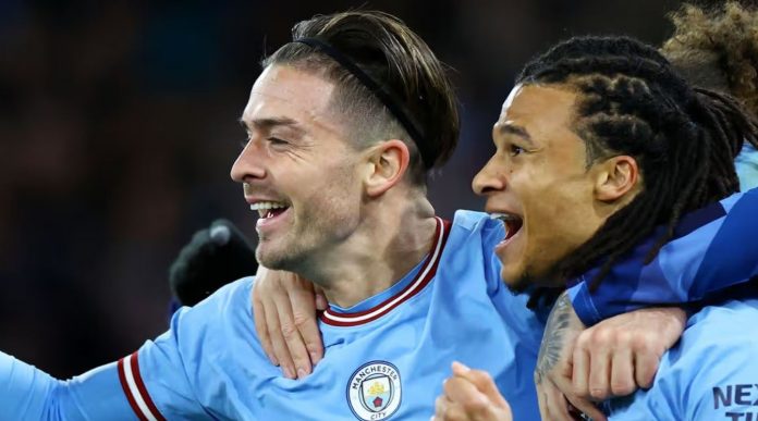 Nathan Ake dan Jack Grealish Nathan Ake dan Jack Grealish