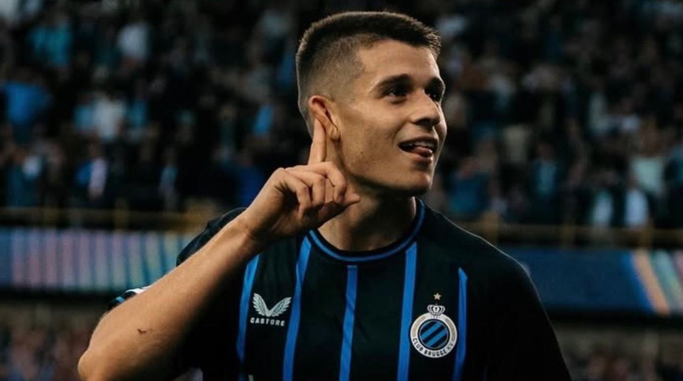 Nicolo Tresoldi pemain Club Brugge
