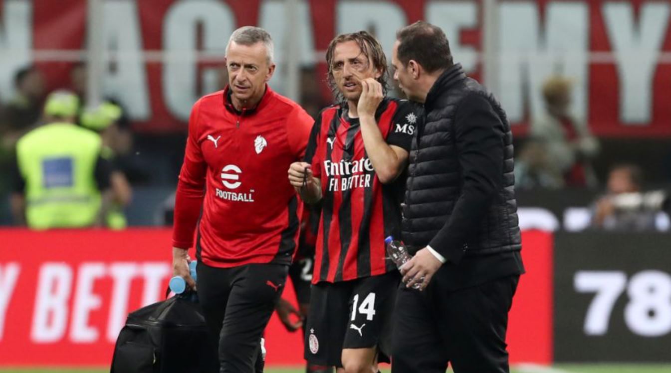 Pemain AC Milan Luka Modric mengalami cedera