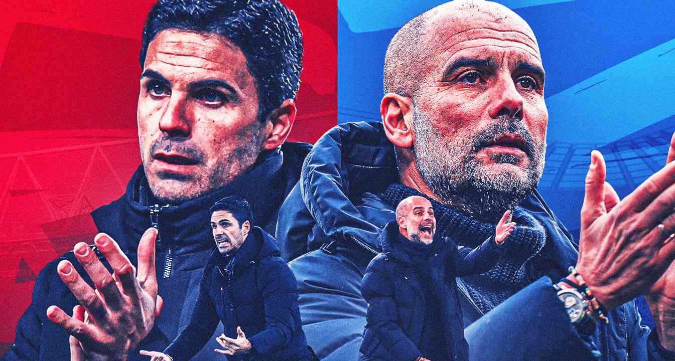 Pep Guardiola dan Mikel Arteta akan bersaing ketat di akhir musim 2025-2026