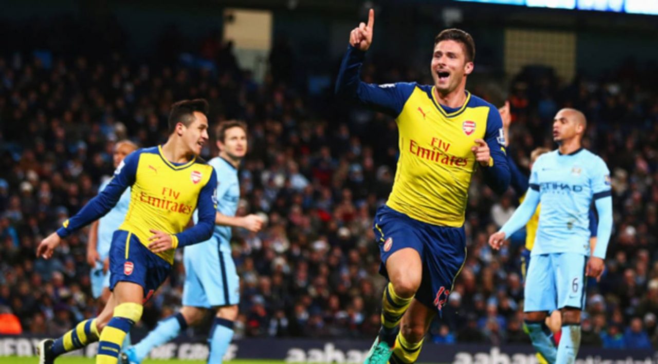 Sejarah pertemuan Manchester City vs Arsenal